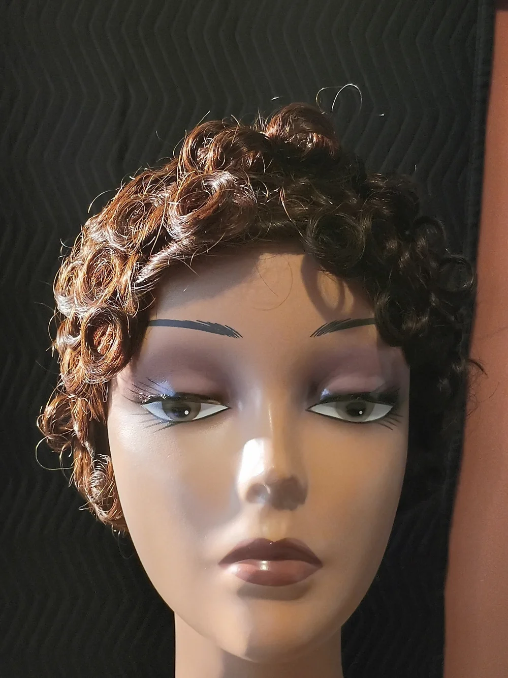 Natural Dark Brown Curly Hair Piece - Women Hair